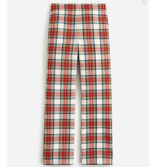 JCREW WILLA CROPPED FLARE PANT STEWART TARTAN SZ 8 NWT - Picture 4 of 6